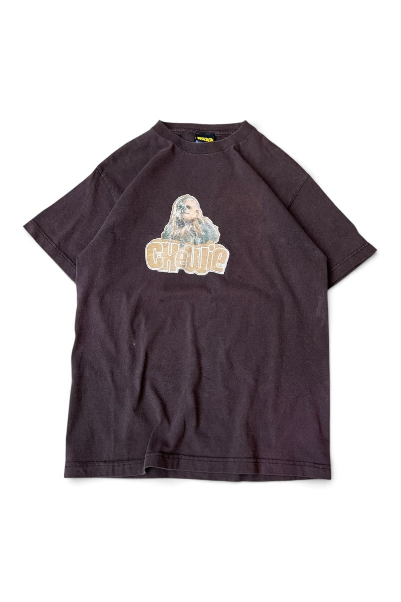 Y2K EARLY 00'S CHEWBACCA MOVIE T-SHIRT / BROWN [SIZE: M USED]