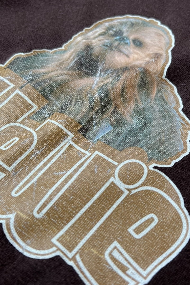 Y2K EARLY 00'S CHEWBACCA MOVIE T-SHIRT / BROWN [SIZE: M USED]