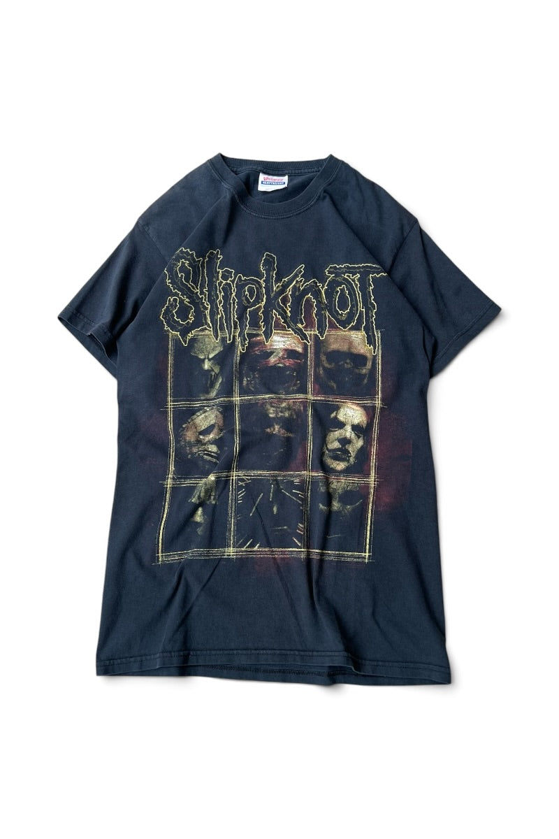 Y2K EARLY 00'S SLIP KNOT BOOTLEG BAND T-SHIRT / BLACK [SIZE: S USED]