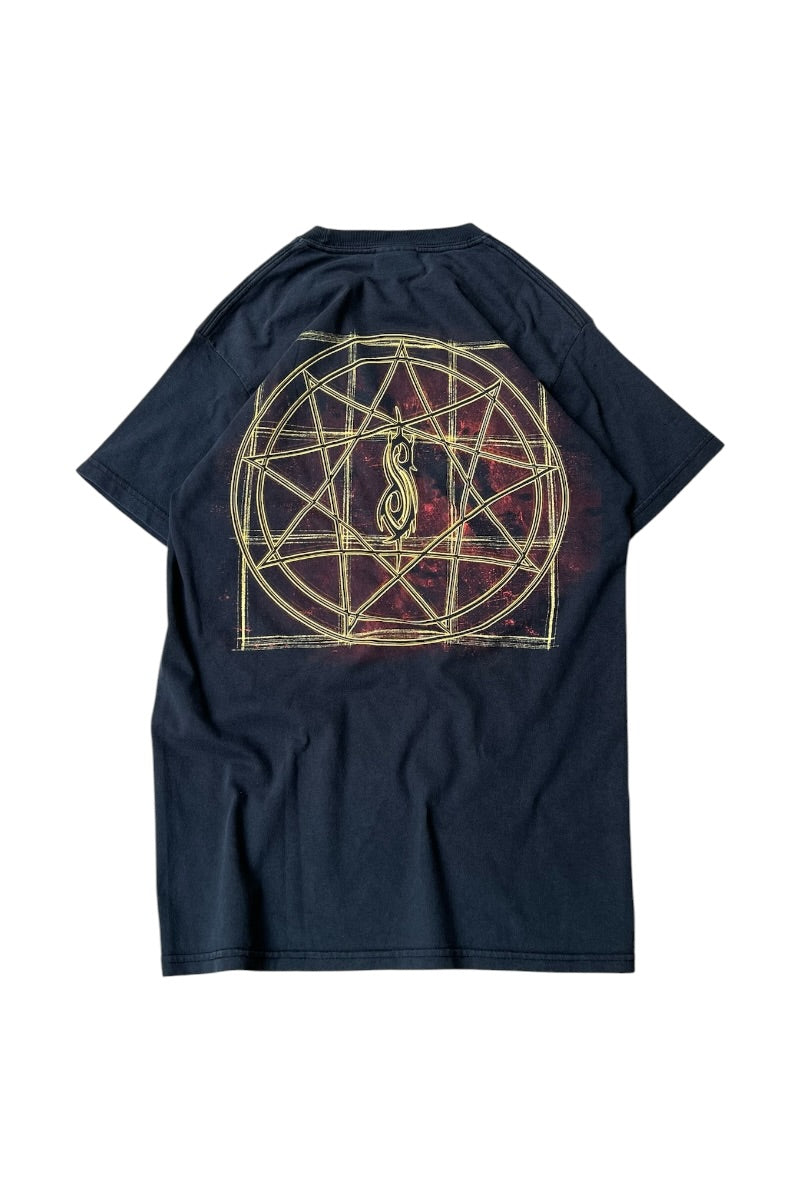 Y2K EARLY 00'S SLIP KNOT BOOTLEG BAND T-SHIRT / BLACK [SIZE: S USED]