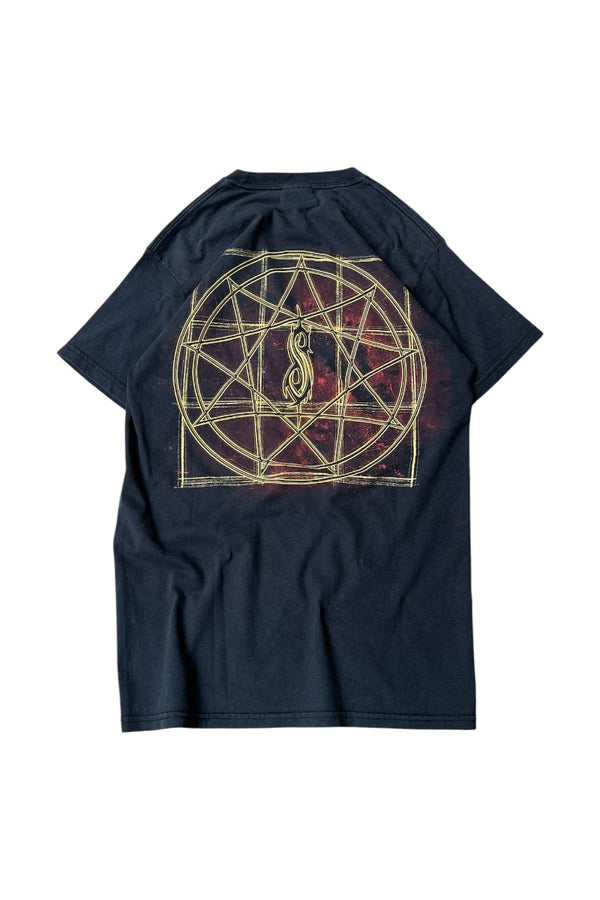 Y2K EARLY 00'S SLIP KNOT BOOTLEG BAND T-SHIRT / BLACK [SIZE: S USED]