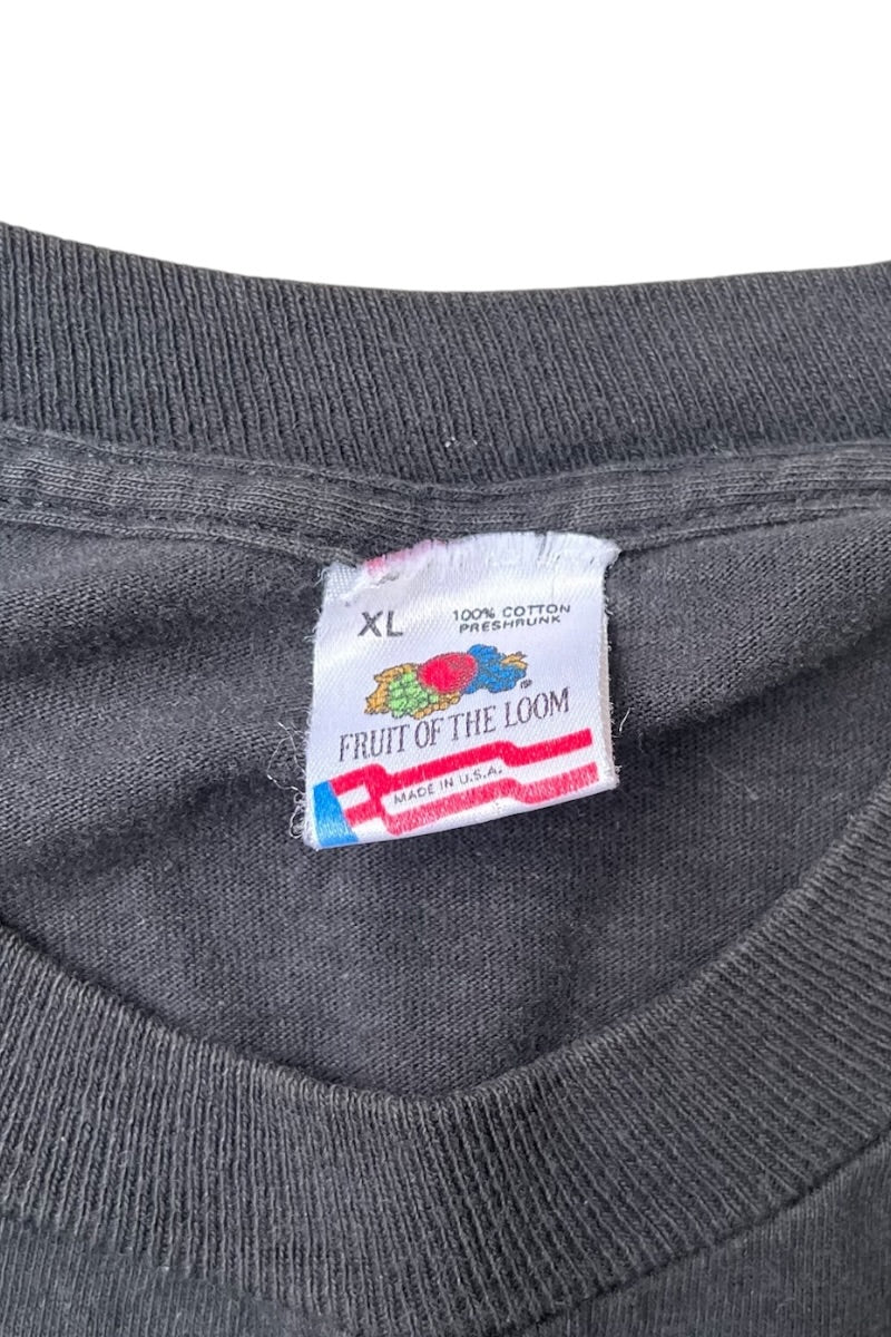 MADE IN USA 90'S TWA L/S T-SHIRT / BLACK [SIZE: XL USED]