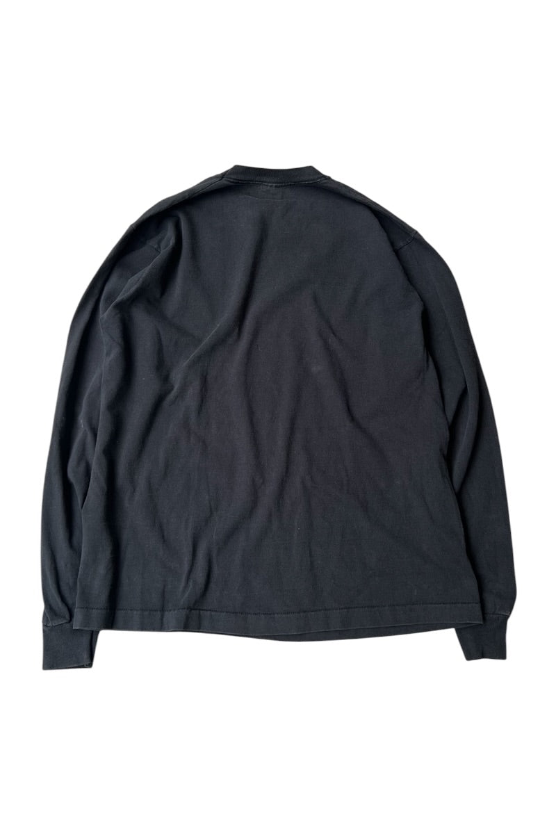 MADE IN USA 90'S TWA L/S T-SHIRT / BLACK [SIZE: XL USED]