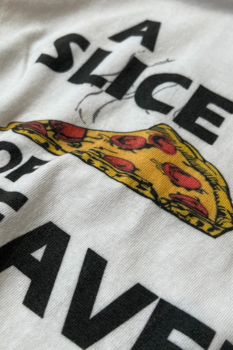 MYSTIC PIZZA MOVIE RINGER T-SHIRT / WHITE [SIZE: M USED]