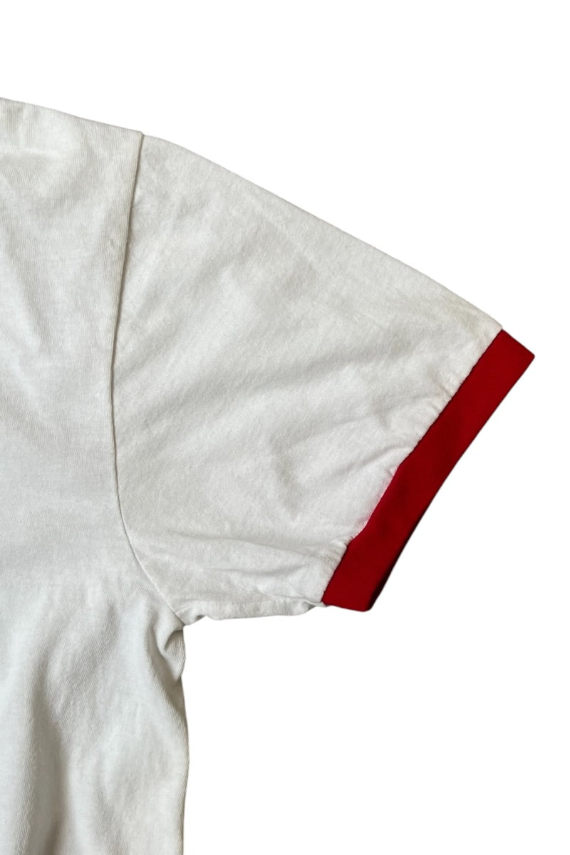 MYSTIC PIZZA MOVIE RINGER T-SHIRT / WHITE [SIZE: M USED]