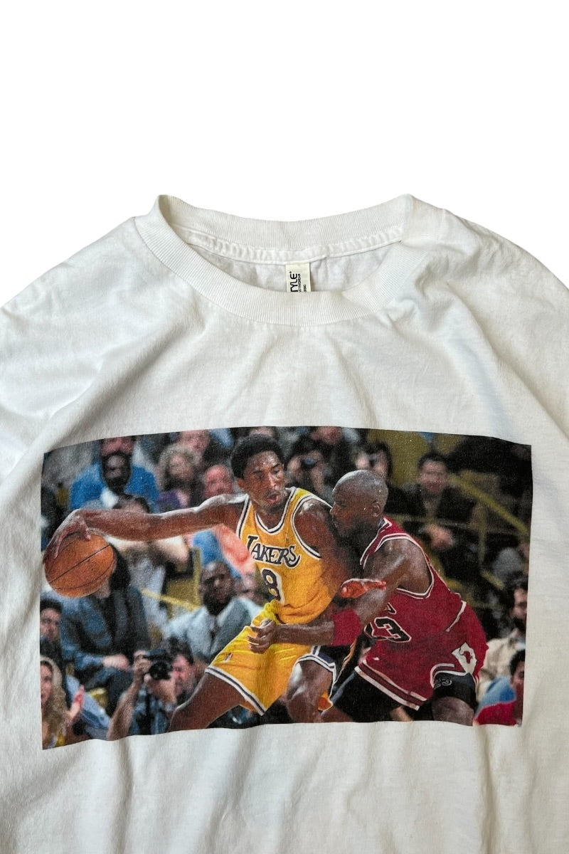 JORDAN & KOBE BRYANT PHOTO T-SHIRT / WHITE [SIZE: XL USED]