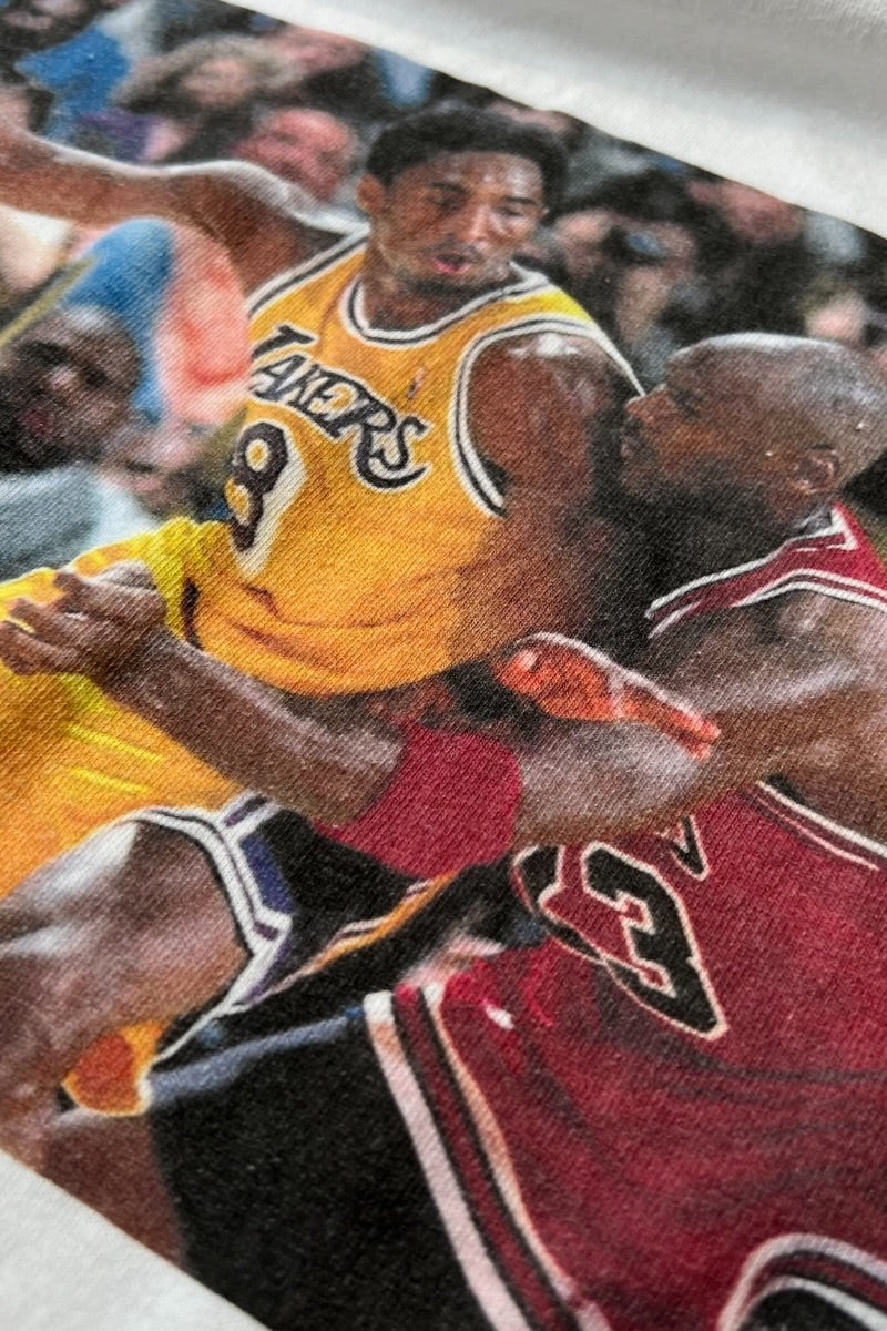 JORDAN & KOBE BRYANT PHOTO T-SHIRT / WHITE [SIZE: XL USED]