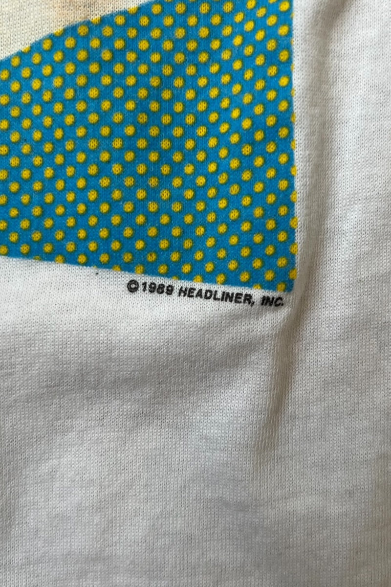 MADE IN USA 89'S TIFFANY MUSIC T-SHIRT / WHITE [SIZE: S USED]