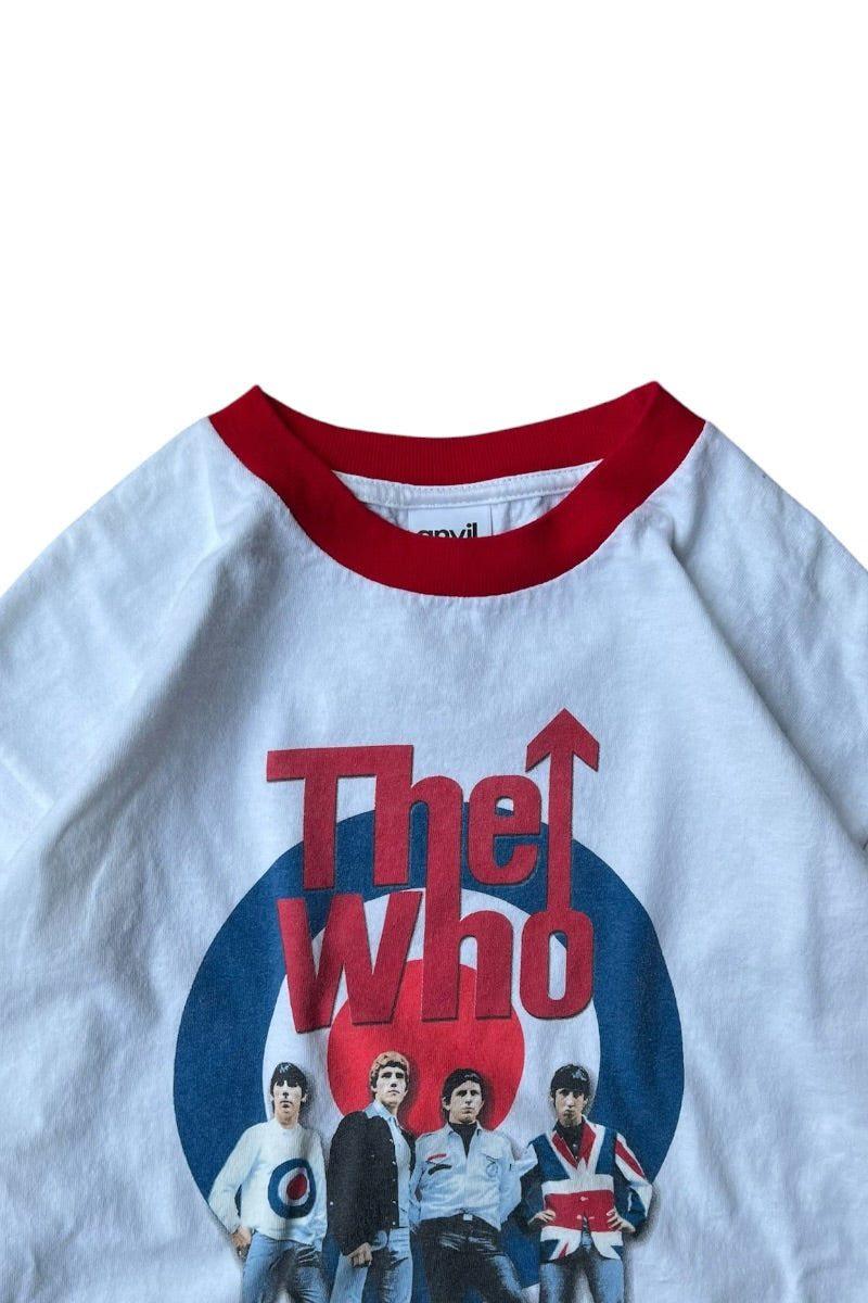Y2K EARLY 00'S THE WHO BAND RINGER T-SHIRT / WHITE [SIZE: M USED]