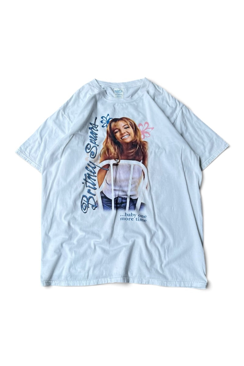 BRITNEY SPEARS MUSIC T-SHIRT / WHITE [SIZE: L USED]