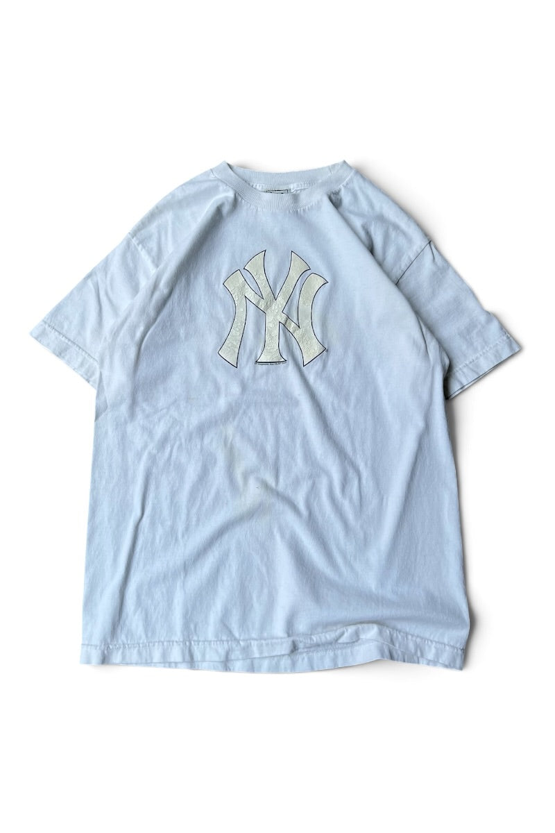 Y2K 06'S NY YANKEES T-SHIRT / WHITE [SIZE: M USED]