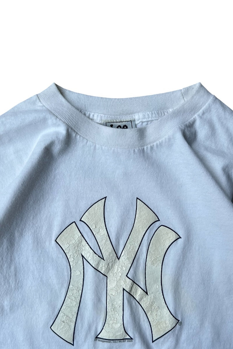 Y2K 06'S NY YANKEES T-SHIRT / WHITE [SIZE: M USED]