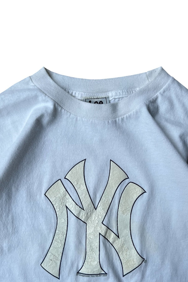 Y2K 06'S NY YANKEES T-SHIRT / WHITE [SIZE: M USED]