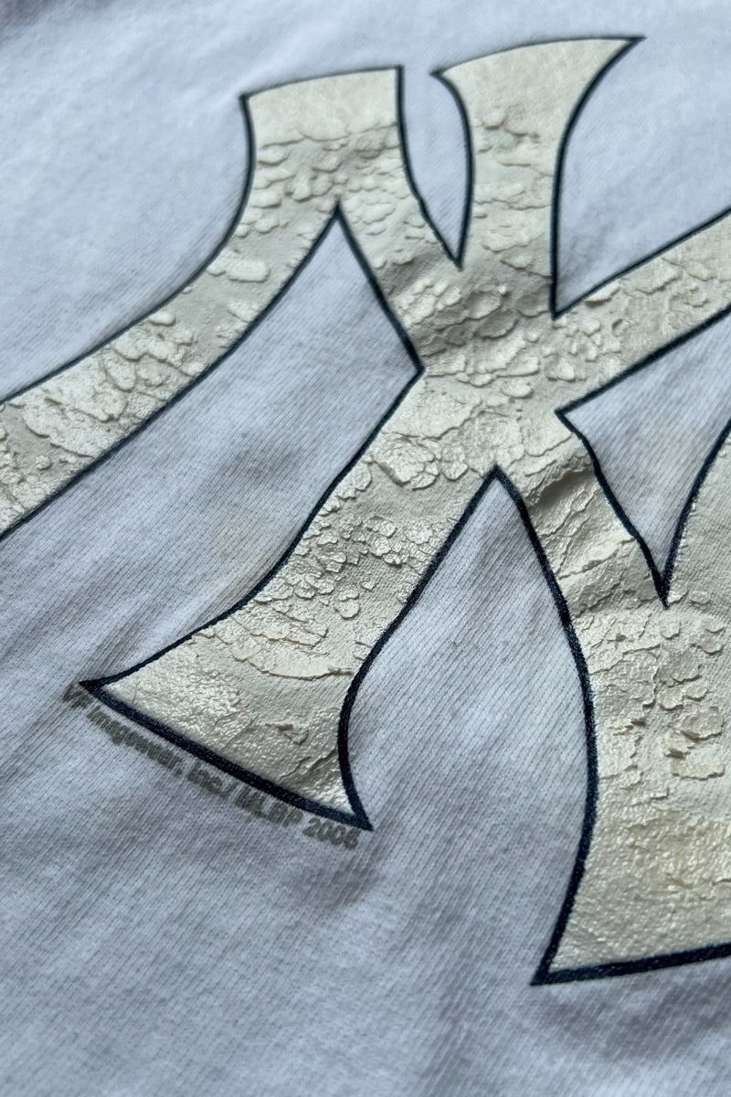 Y2K 06'S NY YANKEES T-SHIRT / WHITE [SIZE: M USED]