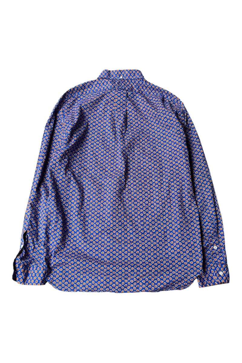 90'S FLOWER PATTERN L/S SHIRT / PATTERN [SIZE: L USED]