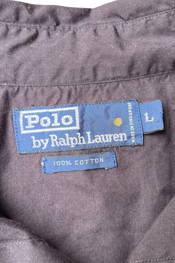 90'S L/S WESTERN SHIRT / BLACK [SIZE: L USED]