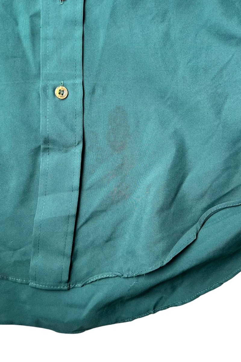 70'S S/S SHIRT / GREEN [SIZE: M USED]