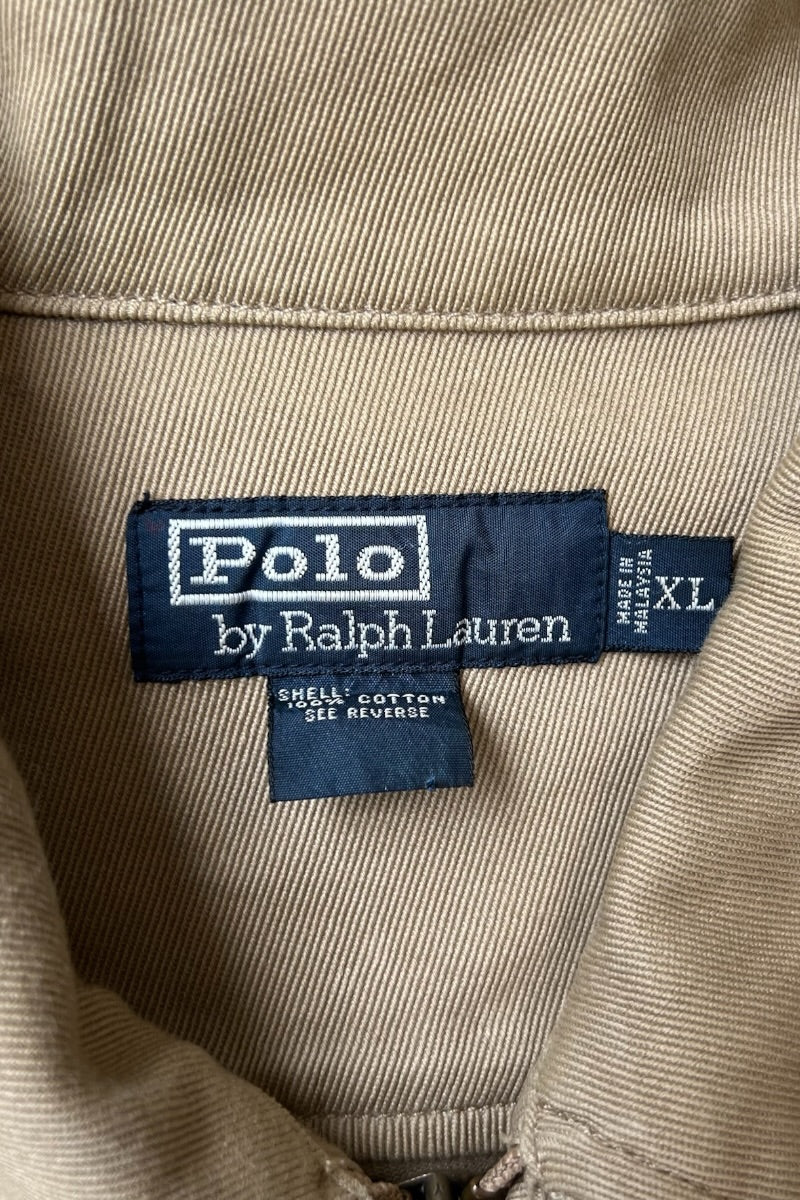 90'S ZIP HUNTING JACKET / BEIGE [SIZE: XL USED]