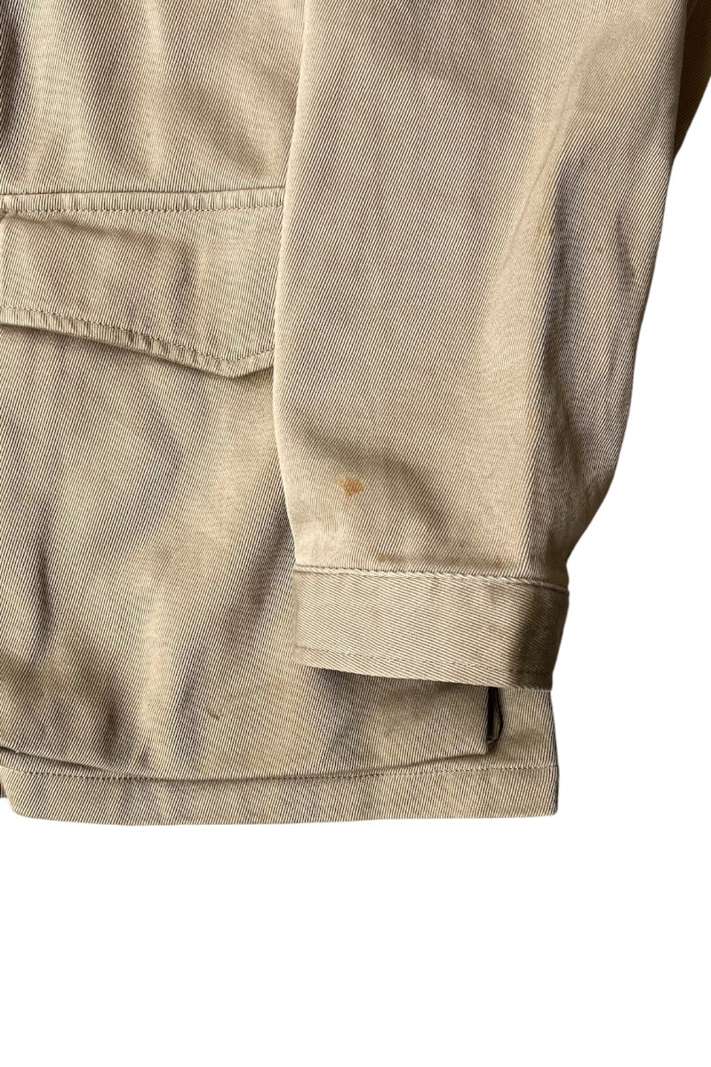 90'S ZIP HUNTING JACKET / BEIGE [SIZE: XL USED]