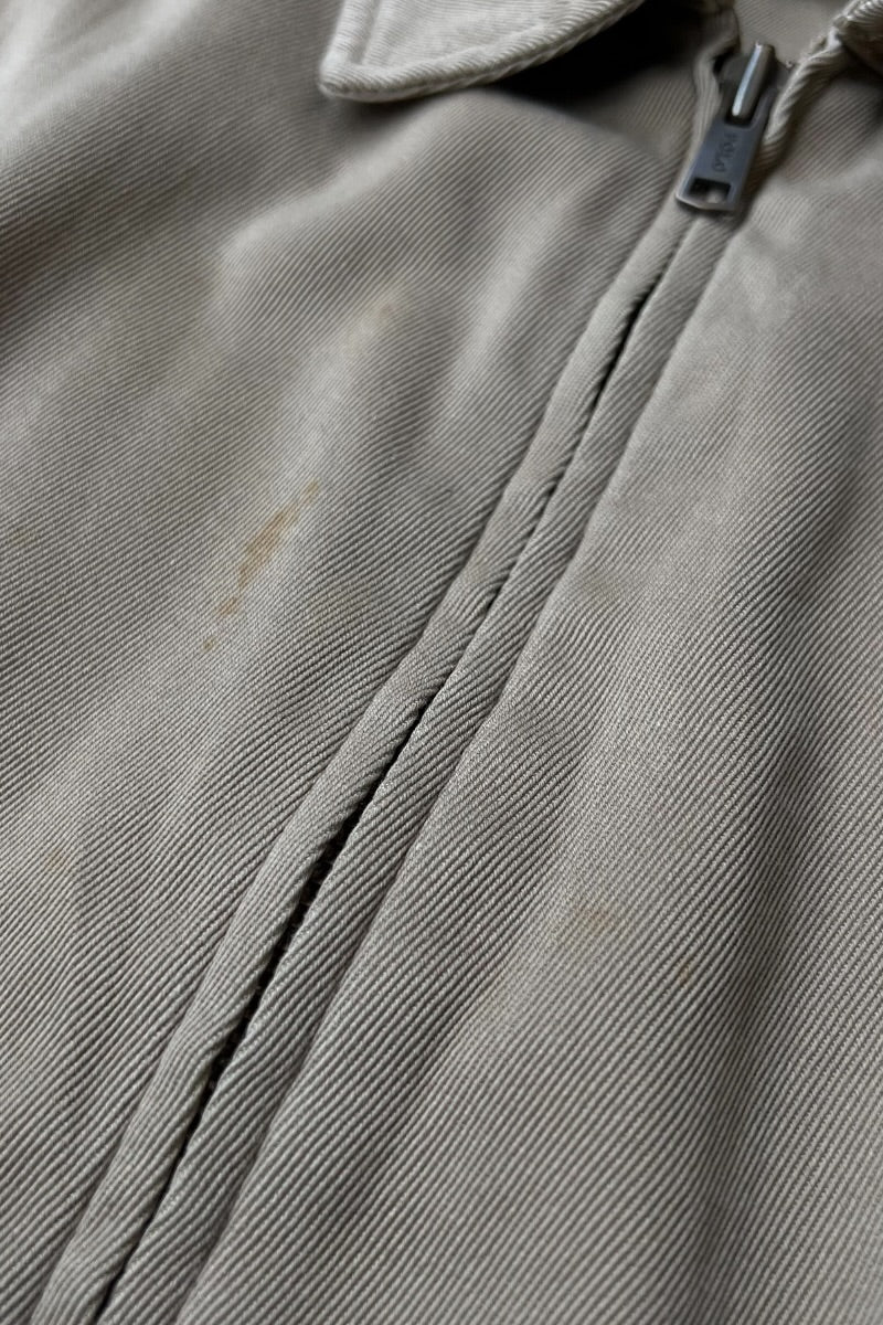 90'S ZIP HUNTING JACKET / BEIGE [SIZE: XL USED]
