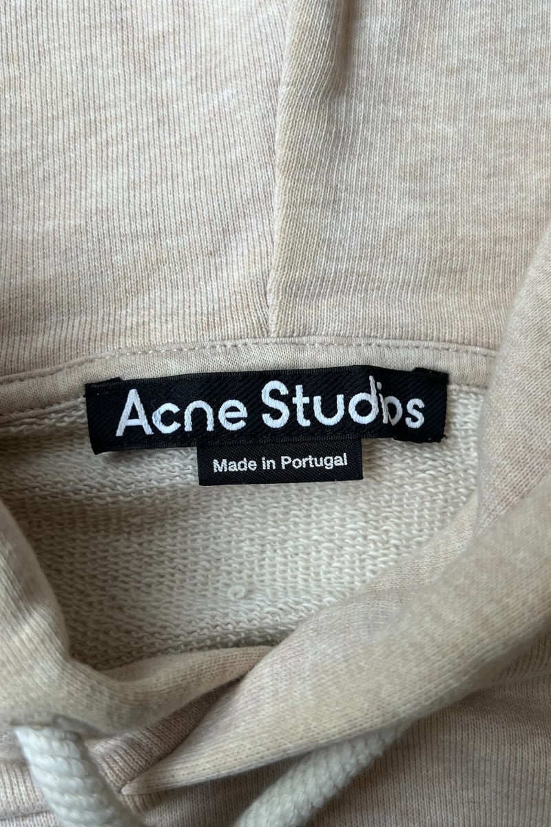 MADE IN PORTUGAL TONY FACE HOODIE SWEATSHIRT / BEIGE [SIZE: L USED]
