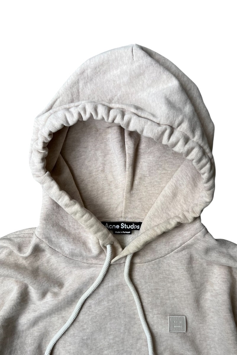 MADE IN PORTUGAL TONY FACE HOODIE SWEATSHIRT / BEIGE [SIZE: L USED]