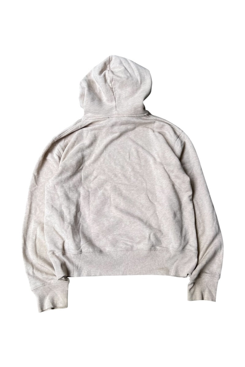 MADE IN PORTUGAL TONY FACE HOODIE SWEATSHIRT / BEIGE [SIZE: L USED]