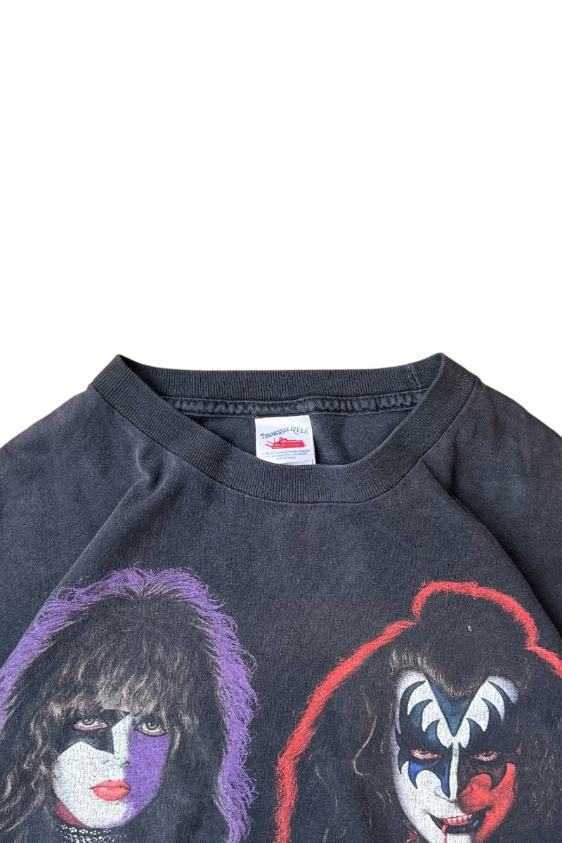 MADE IN MEXICO 96'S KISS BAND T-SHIRT / BLACK [SIZE: L USED]