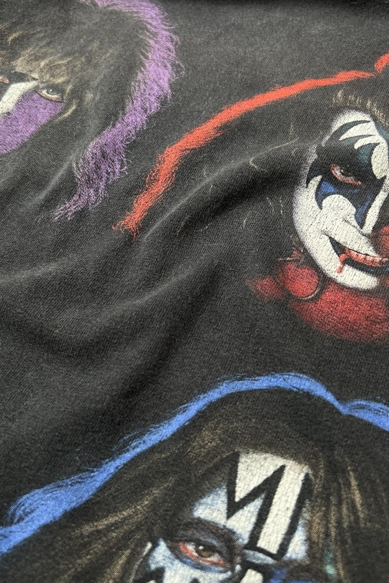 MADE IN MEXICO 96'S KISS BAND T-SHIRT / BLACK [SIZE: L USED]