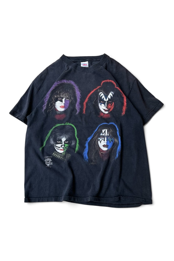 MADE IN MEXICO 96'S KISS BAND T-SHIRT / BLACK [SIZE: L USED]
