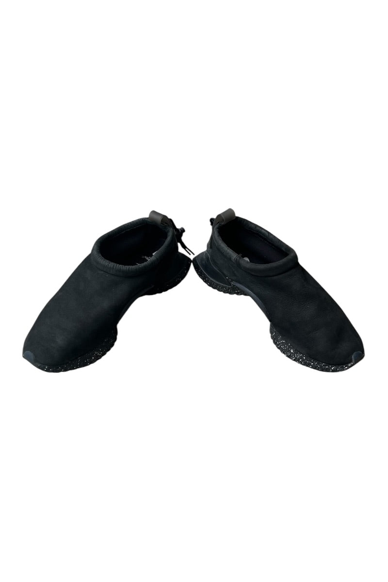 MADE IN ITALY DIAMANTE LEATHER LOAFERS / BLACK [SIZE: US9 (equivalent to 27cm) USED]
