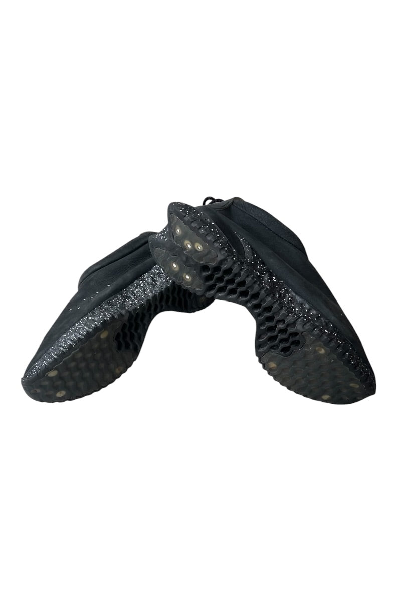 MADE IN ITALY DIAMANTE LEATHER LOAFERS / BLACK [SIZE: US9 (equivalent to 27cm) USED]