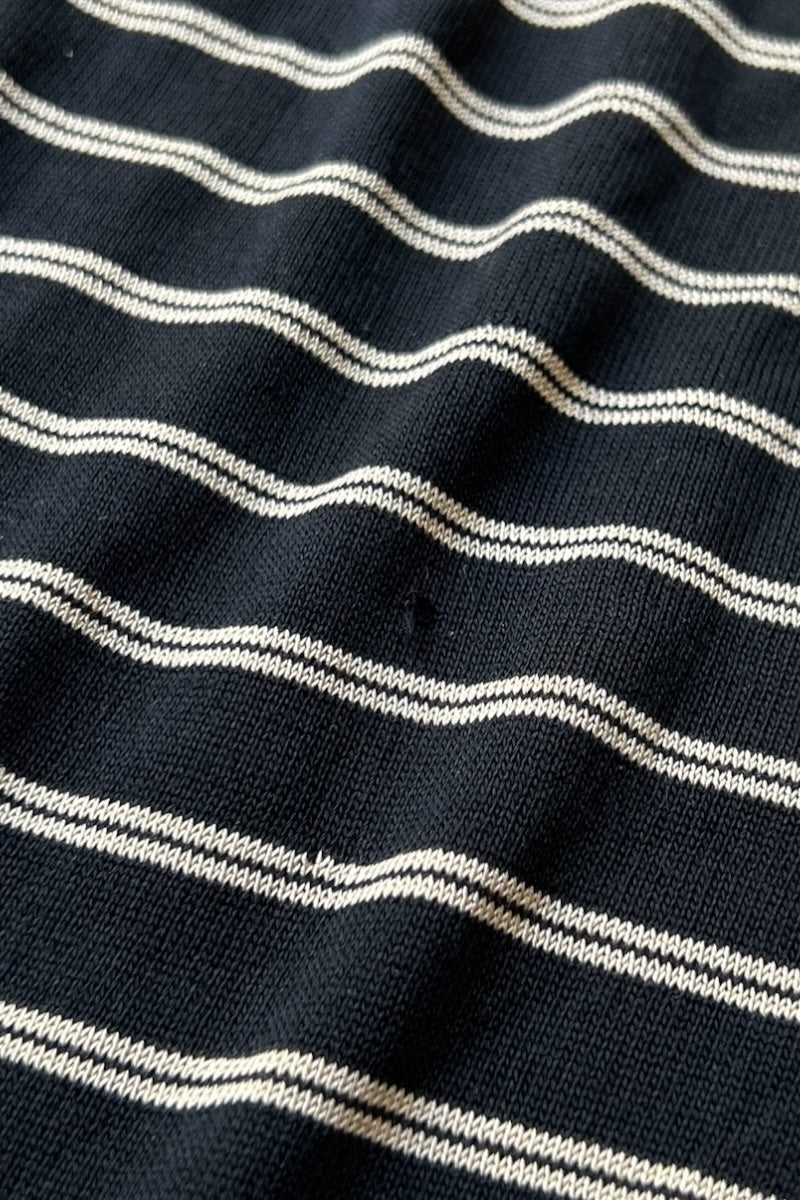MADE IN ITALY PURPLE LABEL L/S SILK KNIT SWEATER / BLACK [SIZE: M USED]