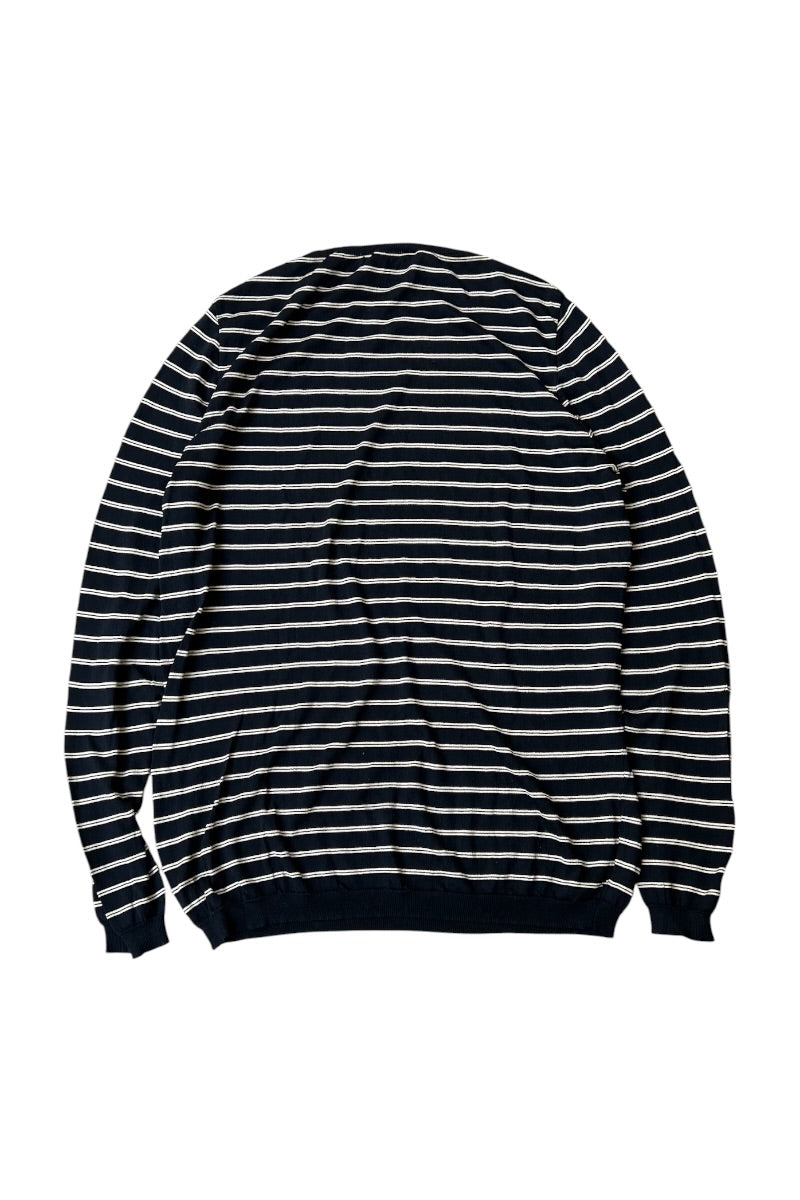 MADE IN ITALY PURPLE LABEL L/S SILK KNIT SWEATER / BLACK [SIZE: M USED]