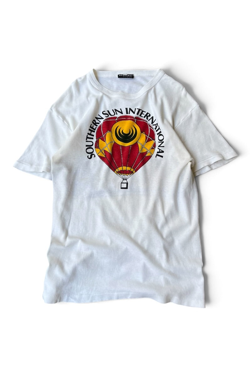 70'S SOUTHERN SUN INTERNATIONAL T-SHIRT / WHITE [SIZE: XL USED]