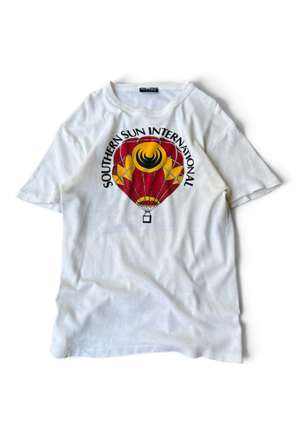 70'S SOUTHERN SUN INTERNATIONAL T-SHIRT / WHITE [SIZE: XL USED]
