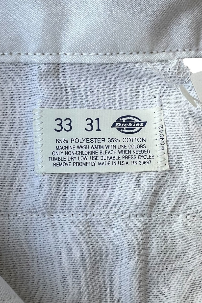 MADE IN USA 80'S 874 WORK PANTS / BEIGE [SIZE: 33 DEADSTOCK/NOS]