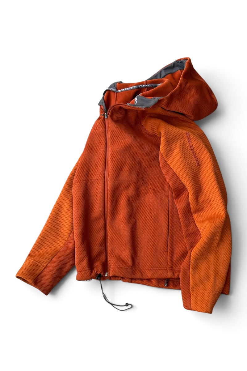 Y2K 05'S ZIP HOODIE JACKET / ORANGE [SIZE: M USED]