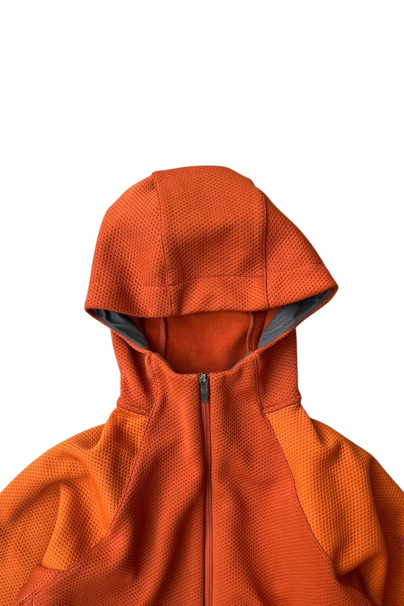 Y2K 05'S ZIP HOODIE JACKET / ORANGE [SIZE: M USED]