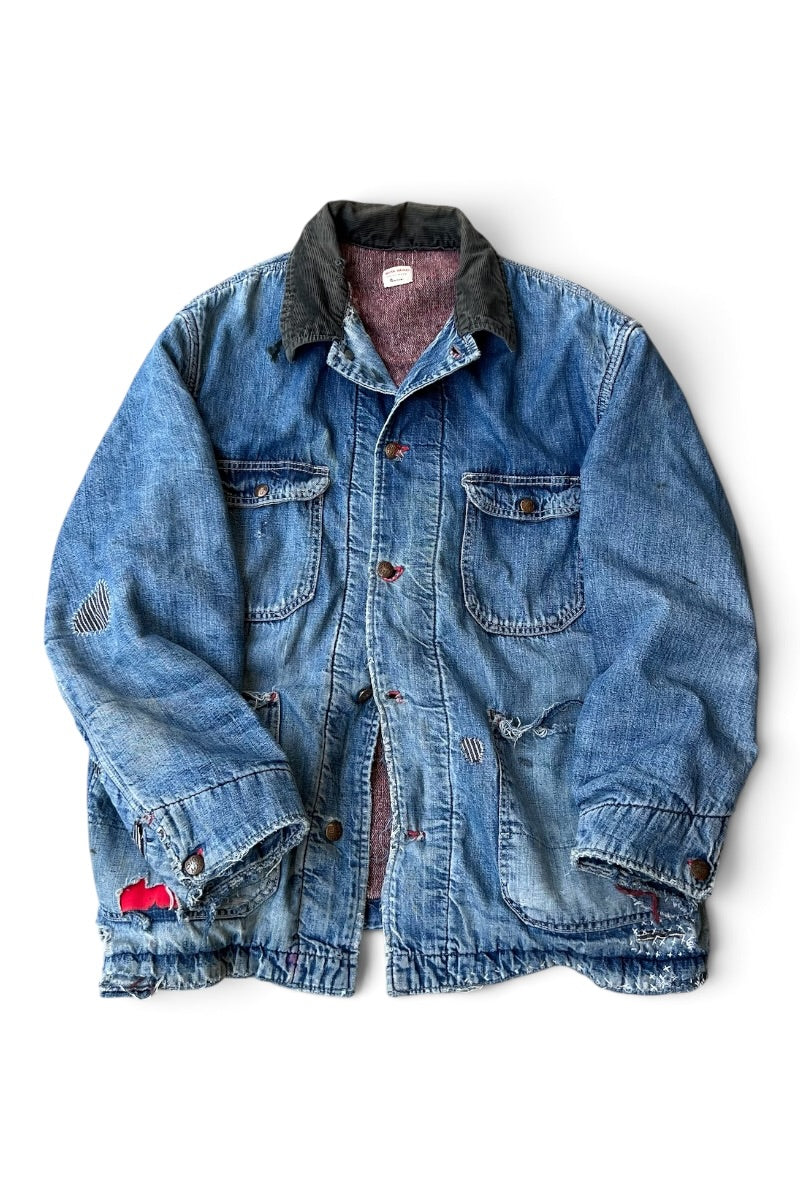 MADE IN USA 60'S DENIM COVERALL / INDIGO [SIZE: L USED]