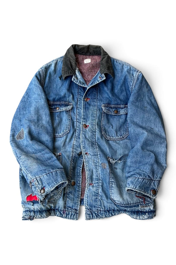 MADE IN USA 60'S DENIM COVERALL / INDIGO [SIZE: L USED]