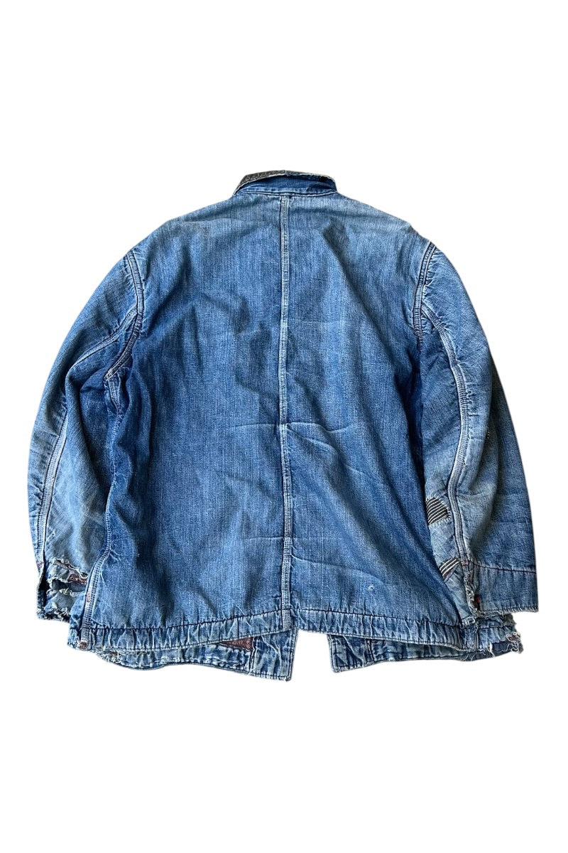 MADE IN USA 60'S DENIM COVERALL / INDIGO [SIZE: L USED]