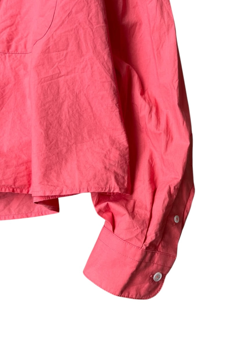 L/S CROPPED SHIRT / PINK [SIZE: 38 USED]