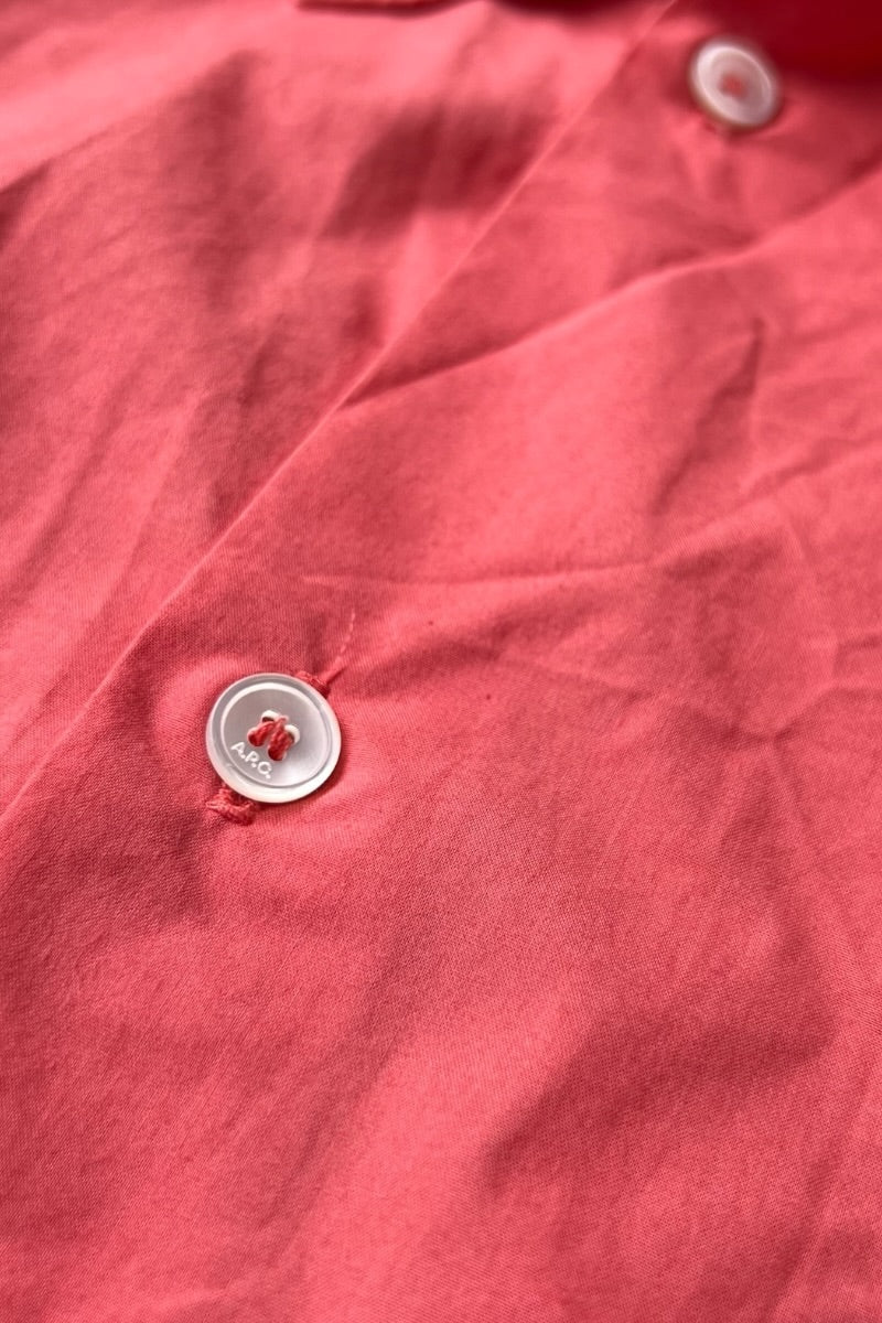 L/S CROPPED SHIRT / PINK [SIZE: 38 USED]
