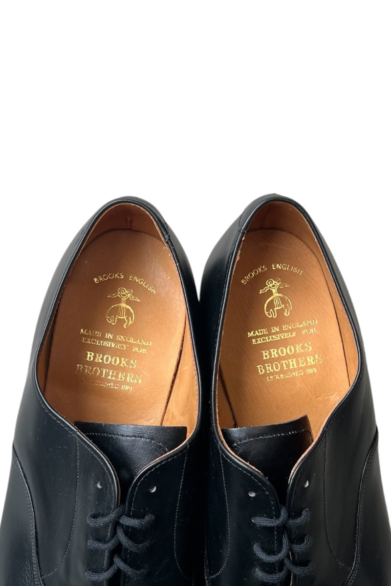MADE IN ITALY DIAMANTE LEATHER LOAFERS / BLACK [SIZE: US9 (equivalent to 27cm) USED]