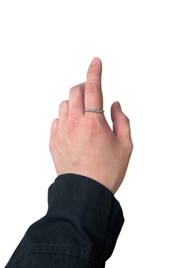 SILVER RING / SILVER [SIZE: 16号相当 USED]