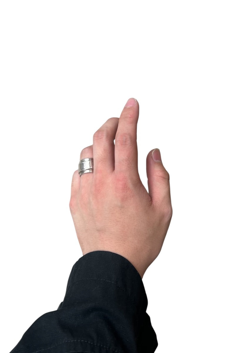 925 SILVER RING / SILVER [SIZE: 16号相当 USED]