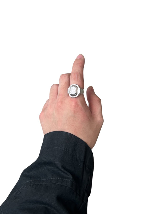 925 SILVER RING / SILVER [SIZE: 16号相当 USED]