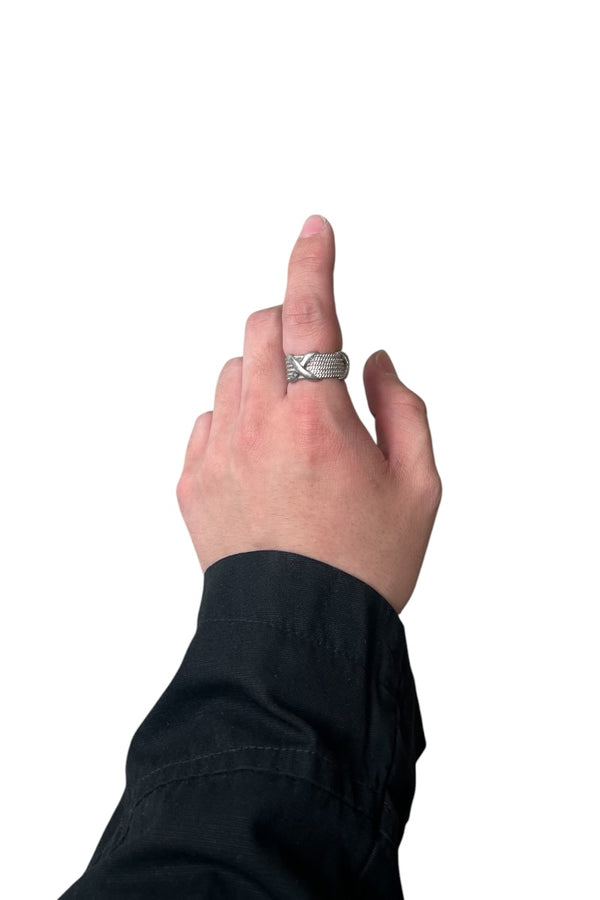 925 SILVER RING / SILVER [SIZE: 16号相当 USED]