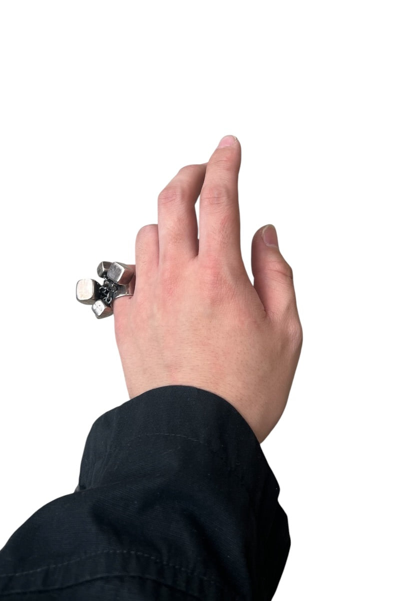 MADE IN MEXICO 925 SILVER RING / SILVER [SIZE: 12号相当 USED]